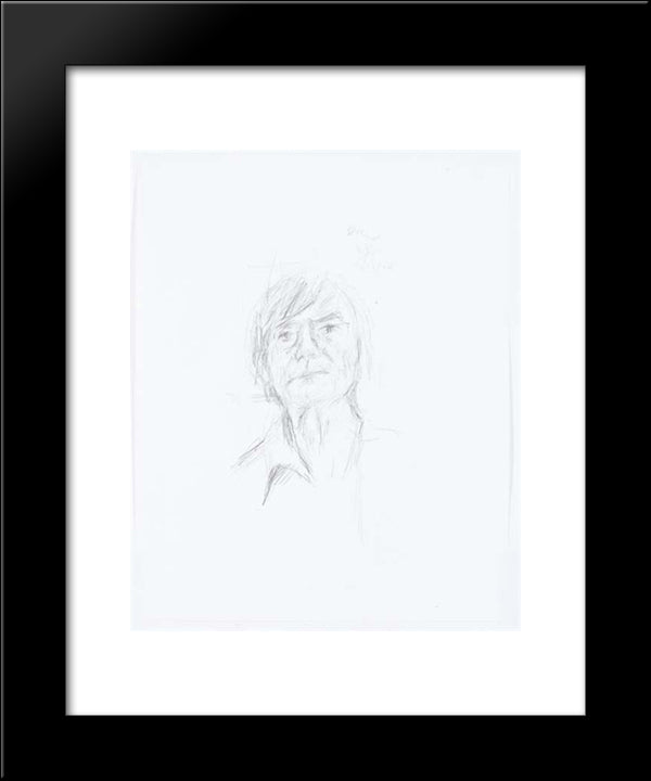 Self - Portrait 20x24 Black Modern Wood Framed Art Print Poster by Tal Coat, Pierre
