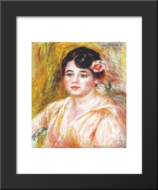 Adele Besson 20x24 Black Modern Wood Framed Art Print Poster by Renoir, Pierre Auguste