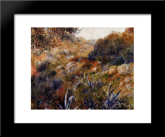 Algerian Landscape (The Ravine Of The Wild Women) 20x24 Black Modern Wood Framed Art Print Poster by Renoir, Pierre Auguste