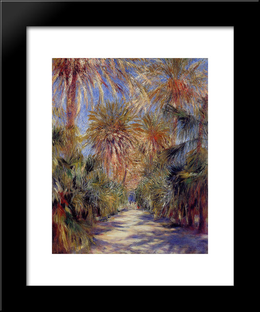 Algiers, The Garden Of Essai 20x24 Black Modern Wood Framed Art Print Poster by Renoir, Pierre Auguste