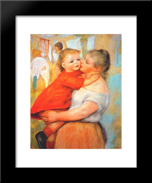 Aline And Pierre 20x24 Black Modern Wood Framed Art Print Poster by Renoir, Pierre Auguste