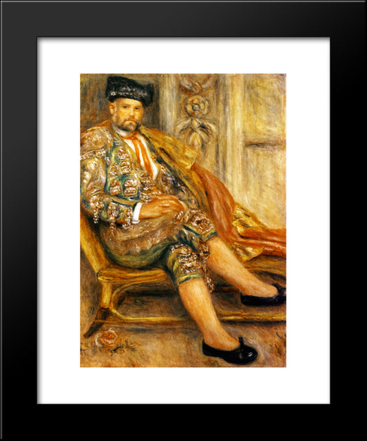 Ambroise Vollard Portrait 20x24 Black Modern Wood Framed Art Print Poster by Renoir, Pierre Auguste