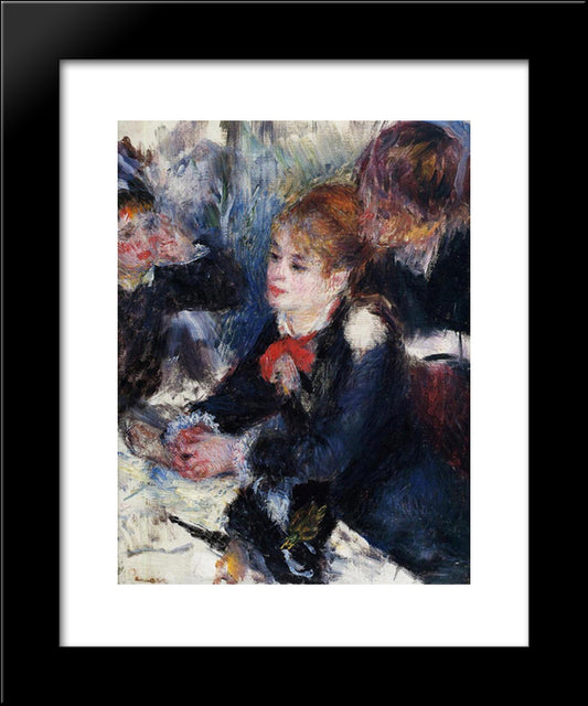 At The Milliner`S 20x24 Black Modern Wood Framed Art Print Poster by Renoir, Pierre Auguste