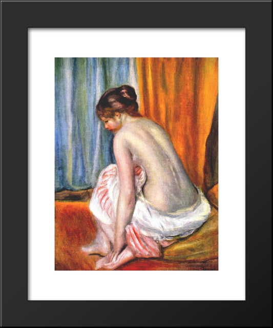 Back View Of A Bather 20x24 Black Modern Wood Framed Art Print Poster by Renoir, Pierre Auguste