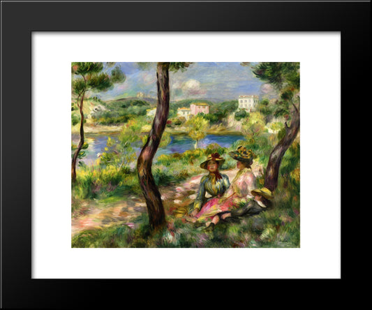Beaulieu 20x24 Black Modern Wood Framed Art Print Poster by Renoir, Pierre Auguste