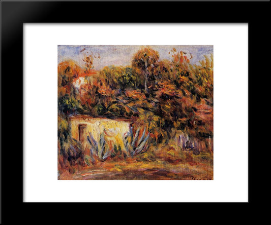 Cabin With Aloe Plants 20x24 Black Modern Wood Framed Art Print Poster by Renoir, Pierre Auguste