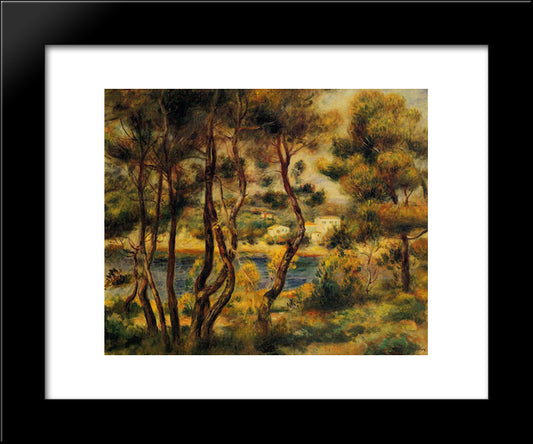 Cape Saint Jean 20x24 Black Modern Wood Framed Art Print Poster by Renoir, Pierre Auguste