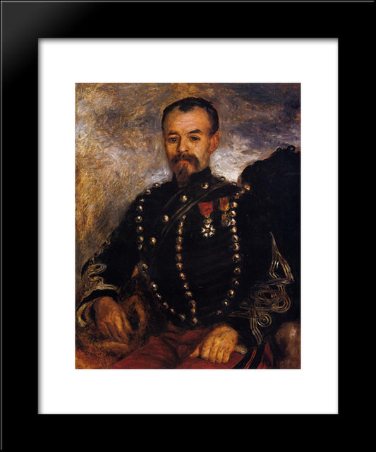 Captain Edouard Bernier 20x24 Black Modern Wood Framed Art Print Poster by Renoir, Pierre Auguste