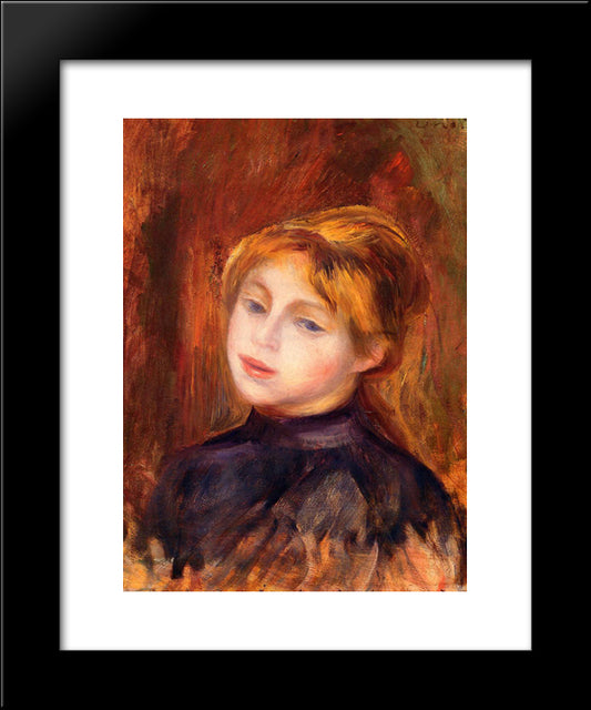 Catulle Mendez 20x24 Black Modern Wood Framed Art Print Poster by Renoir, Pierre Auguste