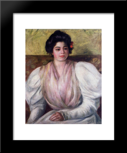 Christine Lerolle 20x24 Black Modern Wood Framed Art Print Poster by Renoir, Pierre Auguste