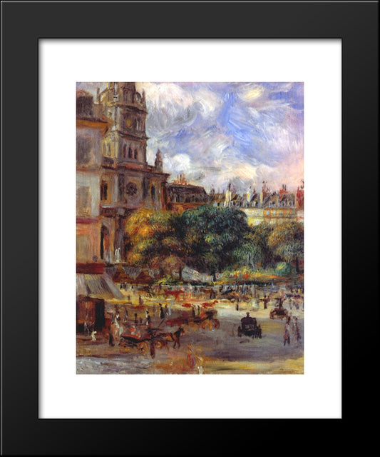 Church Of The Holy Trinity In Paris 20x24 Black Modern Wood Framed Art Print Poster by Renoir, Pierre Auguste