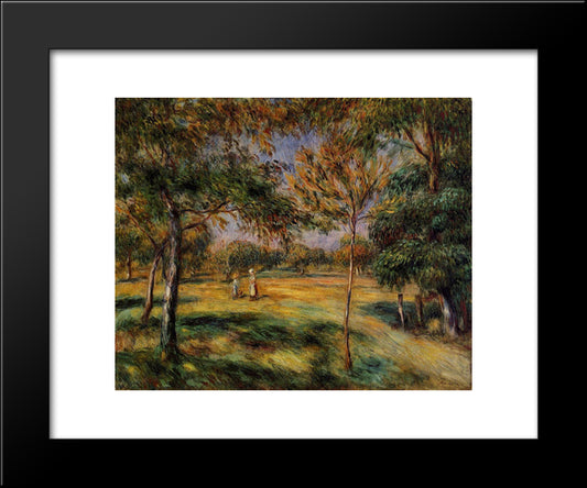 Clearing 20x24 Black Modern Wood Framed Art Print Poster by Renoir, Pierre Auguste