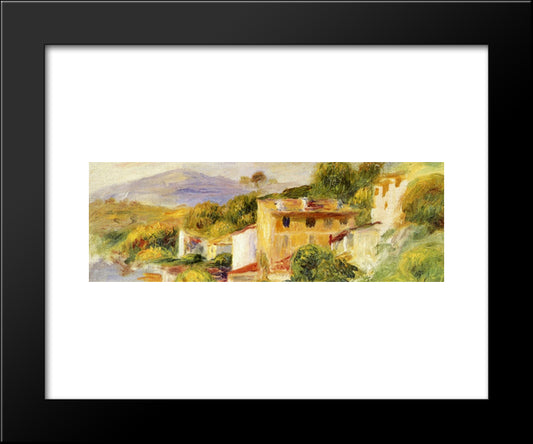 Coastal Landscape 20x24 Black Modern Wood Framed Art Print Poster by Renoir, Pierre Auguste