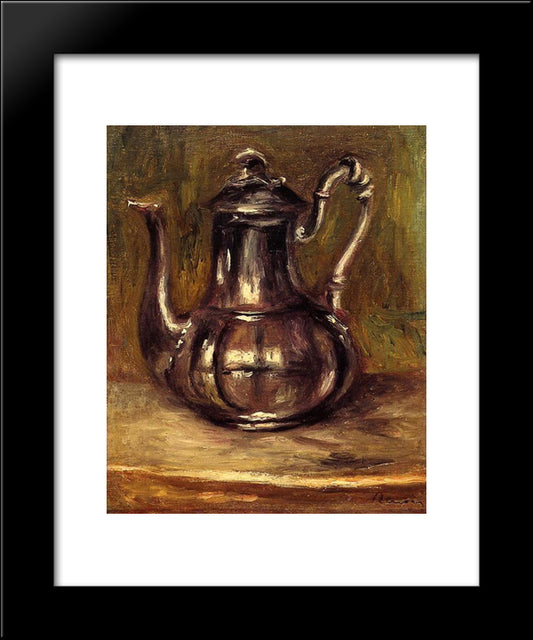Coffee Pot 20x24 Black Modern Wood Framed Art Print Poster by Renoir, Pierre Auguste