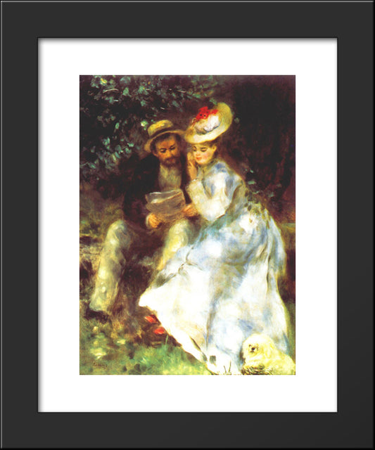 Confidences 20x24 Black Modern Wood Framed Art Print Poster by Renoir, Pierre Auguste