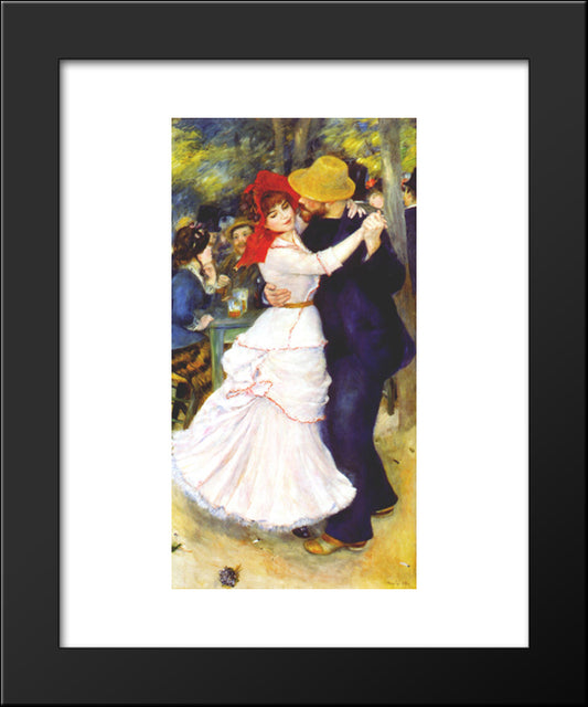 Dance At Bougival 20x24 Black Modern Wood Framed Art Print Poster by Renoir, Pierre Auguste