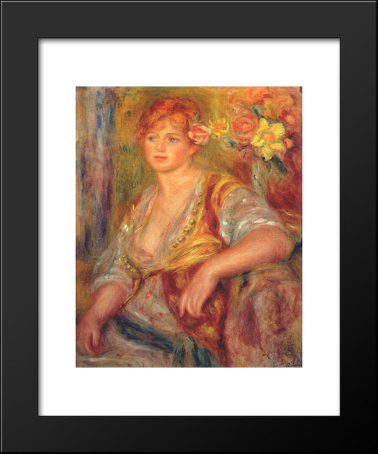 Dedee In Spanish Dress 20x24 Black Modern Wood Framed Art Print Poster by Renoir, Pierre Auguste