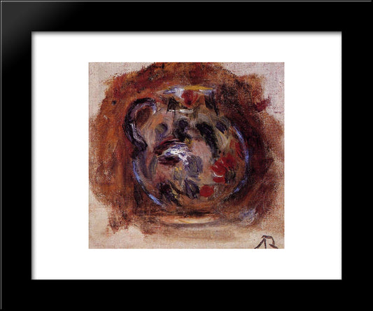 Earthenware Jug 20x24 Black Modern Wood Framed Art Print Poster by Renoir, Pierre Auguste