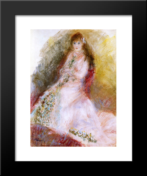 Ellen Andree 20x24 Black Modern Wood Framed Art Print Poster by Renoir, Pierre Auguste