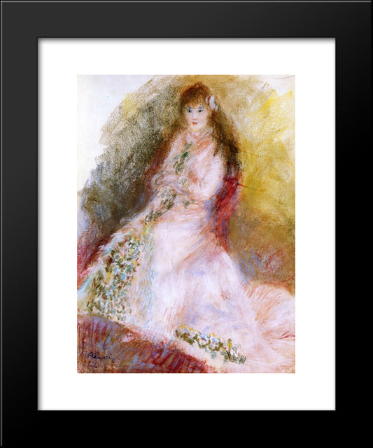 Ellen Andree 20x24 Black Modern Wood Framed Art Print Poster by Renoir, Pierre Auguste