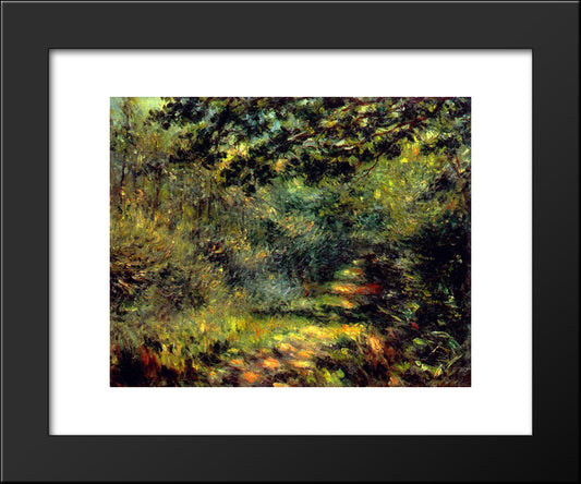 Forest Path 20x24 Black Modern Wood Framed Art Print Poster by Renoir, Pierre Auguste
