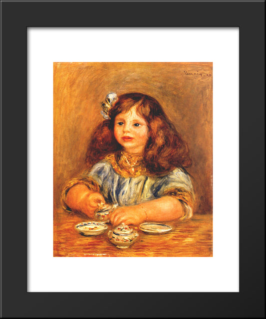 Genevieve Bernheim De Villers 20x24 Black Modern Wood Framed Art Print Poster by Renoir, Pierre Auguste