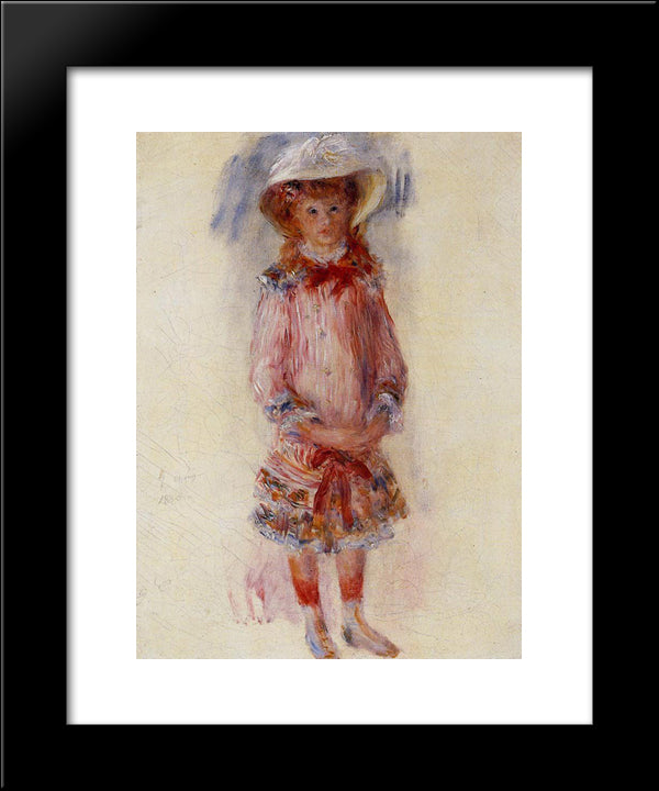 Georgette Charpentier Standing 20x24 Black Modern Wood Framed Art Print Poster by Renoir, Pierre Auguste