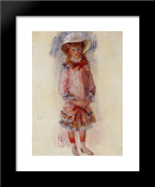 Georgette Charpentier Standing 20x24 Black Modern Wood Framed Art Print Poster by Renoir, Pierre Auguste