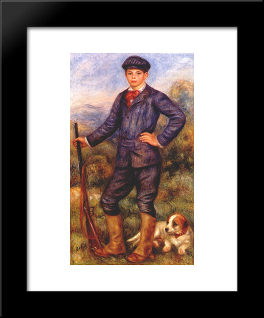 Jean Renoir As A Hunter 20x24 Black Modern Wood Framed Art Print Poster by Renoir, Pierre Auguste