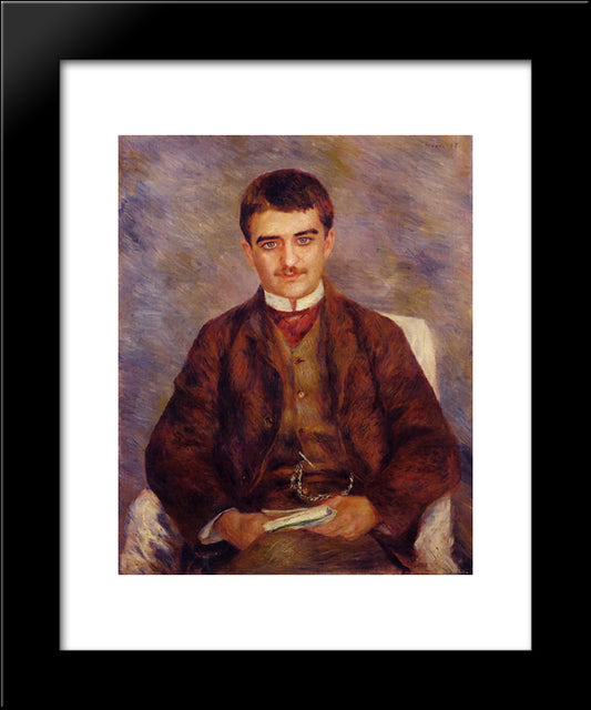 Joseph Durand Ruel 20x24 Black Modern Wood Framed Art Print Poster by Renoir, Pierre Auguste