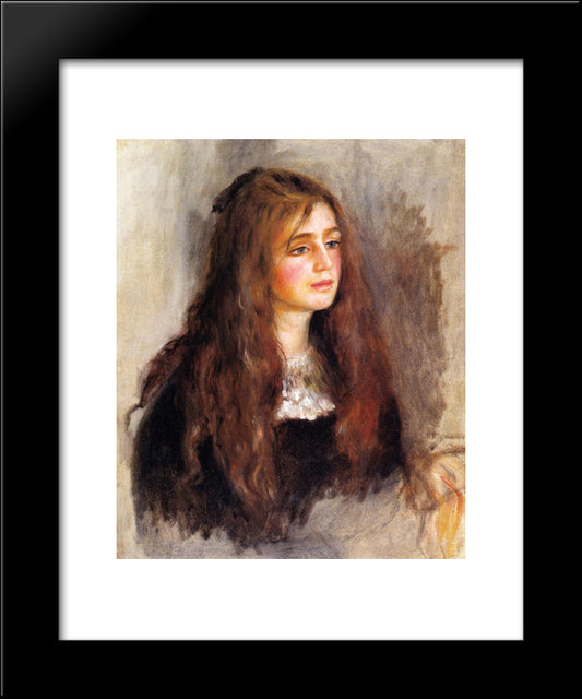 Julie Manet 20x24 Black Modern Wood Framed Art Print Poster by Renoir, Pierre Auguste