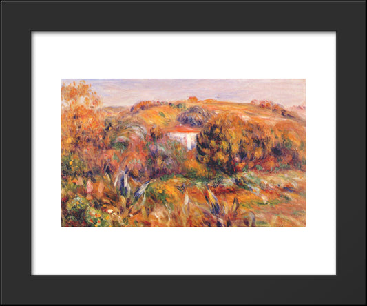 Landscape At Cagnes 20x24 Black Modern Wood Framed Art Print Poster by Renoir, Pierre Auguste