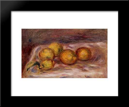 Lemons 20x24 Black Modern Wood Framed Art Print Poster by Renoir, Pierre Auguste