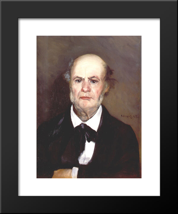 Leonard Renoir 20x24 Black Modern Wood Framed Art Print Poster by Renoir, Pierre Auguste