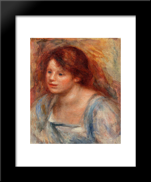 Lucienne 20x24 Black Modern Wood Framed Art Print Poster by Renoir, Pierre Auguste