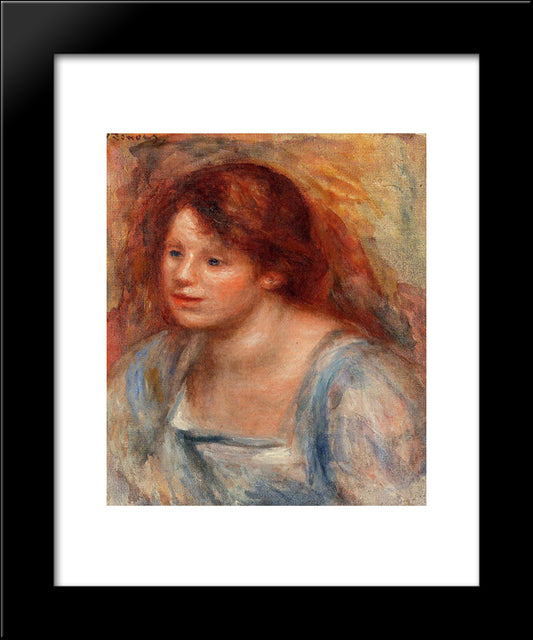 Lucienne 20x24 Black Modern Wood Framed Art Print Poster by Renoir, Pierre Auguste
