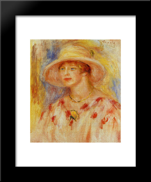 Lydia Sieligmann 20x24 Black Modern Wood Framed Art Print Poster by Renoir, Pierre Auguste