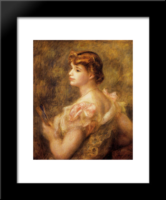Madame Charles Fray 20x24 Black Modern Wood Framed Art Print Poster by Renoir, Pierre Auguste