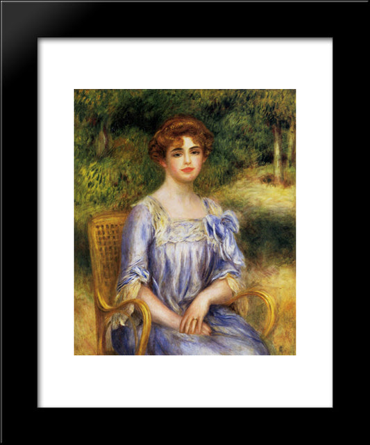 Madame Gaston Bernheim De Villers Nee Suzanne Adler 20x24 Black Modern Wood Framed Art Print Poster by Renoir, Pierre Auguste