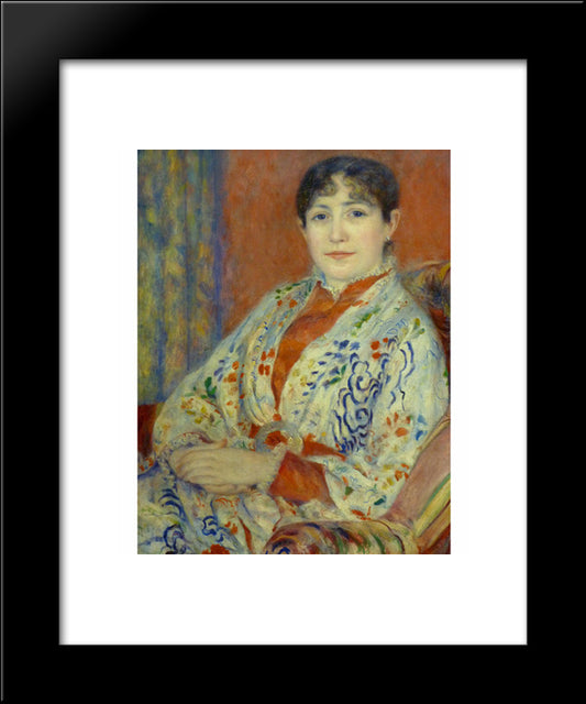 Madame Heriot 20x24 Black Modern Wood Framed Art Print Poster by Renoir, Pierre Auguste