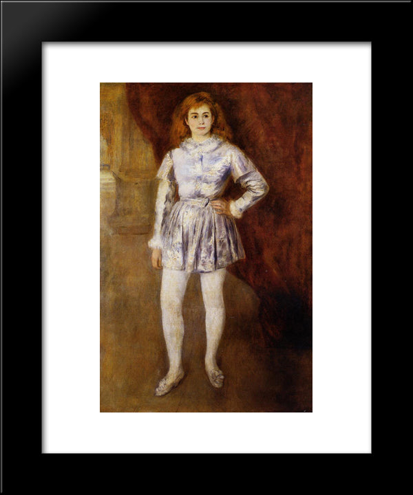 Madame Heriot En Travesti 20x24 Black Modern Wood Framed Art Print Poster by Renoir, Pierre Auguste