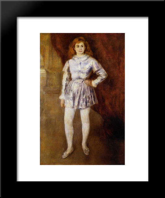 Madame Heriot En Travesti 20x24 Black Modern Wood Framed Art Print Poster by Renoir, Pierre Auguste
