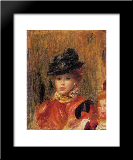 Madame Le Brun And Her Daughter 20x24 Black Modern Wood Framed Art Print Poster by Renoir, Pierre Auguste