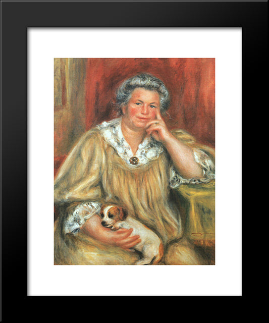 Madame Renoir And Bob 20x24 Black Modern Wood Framed Art Print Poster by Renoir, Pierre Auguste