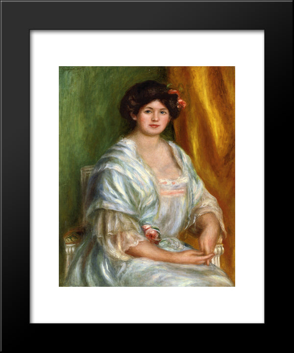 Madame Thurneyssen 20x24 Black Modern Wood Framed Art Print Poster by Renoir, Pierre Auguste