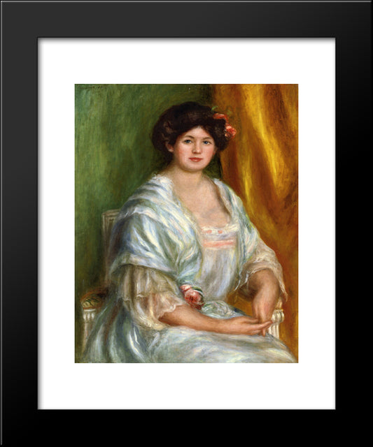 Madame Thurneyssen 20x24 Black Modern Wood Framed Art Print Poster by Renoir, Pierre Auguste