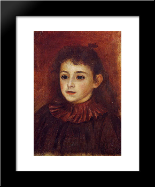 Mademoiselle Georgette Charpentier 20x24 Black Modern Wood Framed Art Print Poster by Renoir, Pierre Auguste