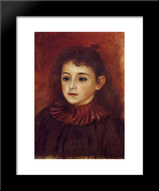 Mademoiselle Georgette Charpentier 20x24 Black Modern Wood Framed Art Print Poster by Renoir, Pierre Auguste