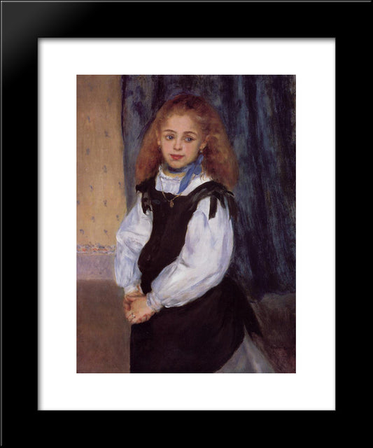 Mademoiselle Legrand 20x24 Black Modern Wood Framed Art Print Poster by Renoir, Pierre Auguste