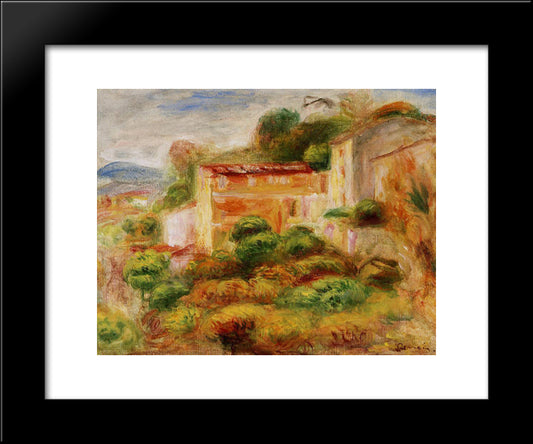 Maison De La Poste 20x24 Black Modern Wood Framed Art Print Poster by Renoir, Pierre Auguste
